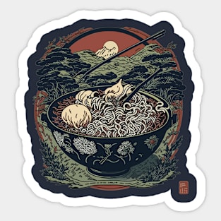 Bowl with ramen Sticker